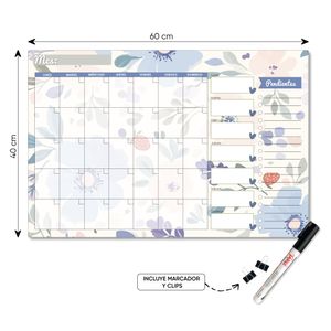DÚO DE PLANNERS DE ACRÍLICO:  60X40CM Y 30X20 CM DISEÑO 8