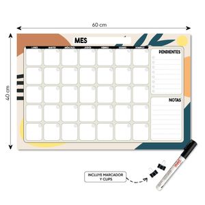 PLANNER DE ACRÍLICO TABLÚ 60X40 PARA HOMBRES MES PENDIENTES Y NOTAS DISEÑO 5