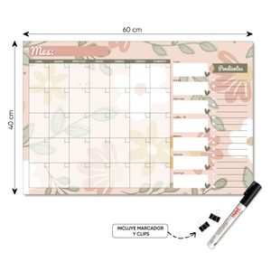 DÚO DE PLANNERS DE ACRÍLICO:  60X40CM Y 30X20 CM DISEÑO 10