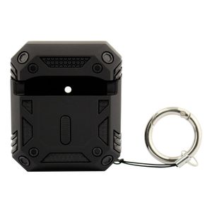 Case para Airpods 1ra y 2da generación, anticaida negro
