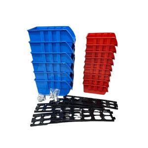Organizador De Herramientas Azul Con Rojo
