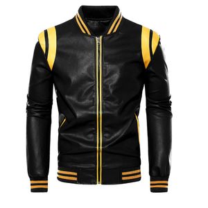 Chaqueta de Cuero Artificial de PU para Hombre 9901