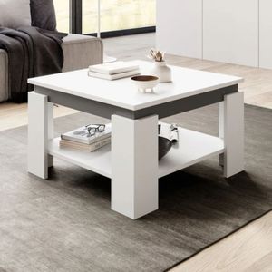 Mesa de Centro Tim Blanco y Grafito Muebles Bonno