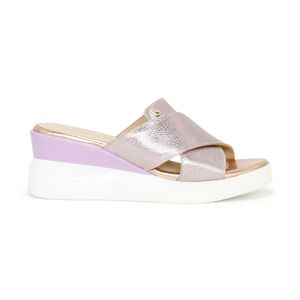 Sandalia Casual Mujer  De Cuero Par&ss KA24Q4-NAIM GLITER ROSA
