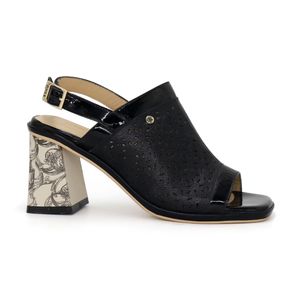 Sandalia Casual Mujer  De Cuero Par&ss  KA24Q4-AMIN NEGRO