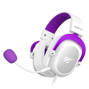 Auriculares Alámbricos H2002d Metal 3.5 mm -Morado