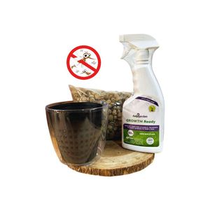 Pack Semi Hidroponico Growth Ready 600 ml + Arcilla expandida 3 L + Maceta Hidropónica