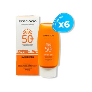 Protector Solar 50 SPF Ecorincia 50G 6 Unidades