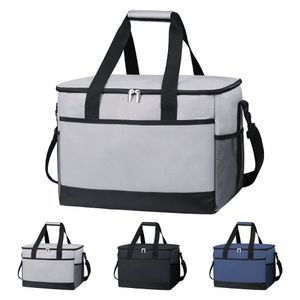 Bolsa térmica plegable para almuerzo de 35 litros con correa para el hombro y asa HHXB202418