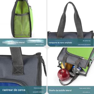 Bolsa térmica térmica con asa ancha Bolsa de almuerzo portátil a prueba de fugas WCB016