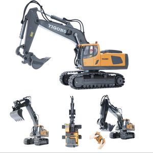 Excavadora de construccion a control remoto de alta tecnologia para niños