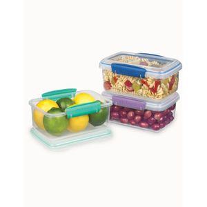Set Hermeticos Sistema 1L Rectangular 3 Pack