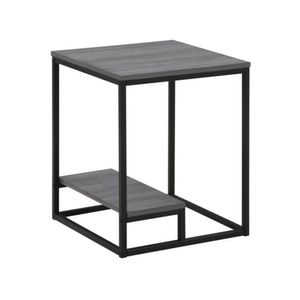 Mesa Auxiliar Industrial Batons Roble Gris Coricha Home