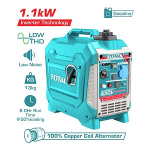 Generador Gasolinero Silencioso Encapsulado 1100w Total TP515006