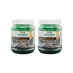Gomitas Adultos Citrato de Magnesio 130 Gomitas Sottcor 2 Pomos