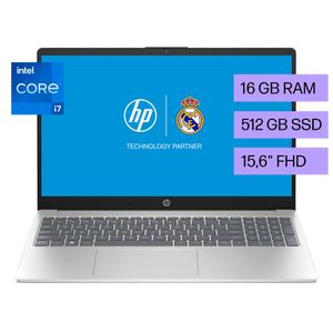 Laptop HP Intel Core i7-1255U 16GB RAM 512GB SSD 15.6" Plateado natural
