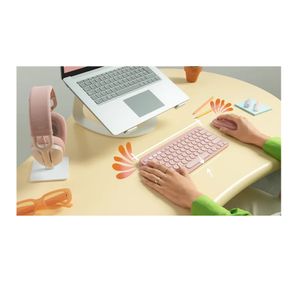 Teclado Logitech K380s + Mouse M350s Bluetooth Rose