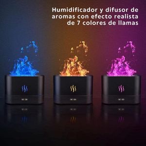 Difusor de Aromas con Efecto Llama HogarMás