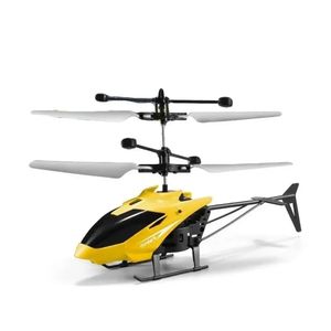 Helicóptero RC Control Remoto Amarillo Recargable Resistente Caídas Mini Dron Teledirigido Genieka
