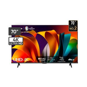 Televisor HISENSE LED 70" UHD 4K Smart TV 70A6N Negro