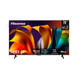 Televisor HISENSE LED 70" UHD 4K Smart TV 70A6N Negro