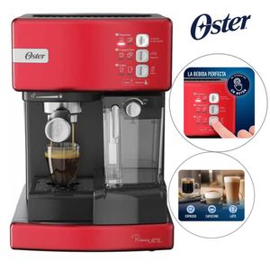 Cafetera Oster Automática PrimaLatte de Espresso Cappuccino y Latte BVSTEM6603R