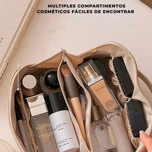 Neceser Estuche de Cosméticos PU con Asa MDA290044 Negro
