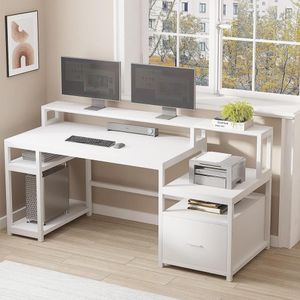 Escritorio Archivador Gamer Battle Blanco Coricha Home