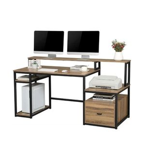 Escritorio Archivador Gamer Battle Macadamia Coricha Home