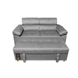 Sofá Cama Baraka Home Baltimore 2 Plz - Gris Claro