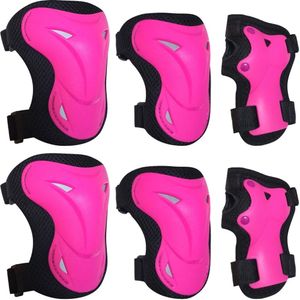 Kit Protección T/S Patines Skate Rodilleras Coderas Manos - PR