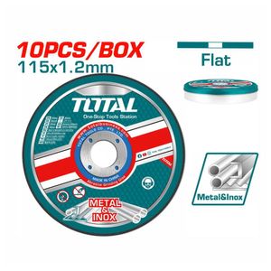 Disco Corte Metal Acero 4 1/2'' X10 Unidades Total TAC2211155