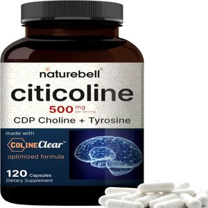 Vitamina  Citicolina 500Mg Cdp Colina Naturebell 120 Capsulas