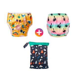 Pañal de Natación para Piscina Pack x 2 Unidades + Bolsa Impermeable SMT09