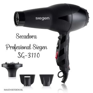 Secadora de Cabello Profesional Siegen Black SG 3110