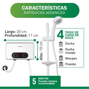 Rapiducha Eléctrica Bosch Premiumpro Ewi 5500W Blanco