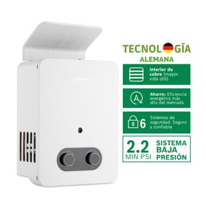 Terma a Gas Bosch GLP Vital 5.5L Baja Presión + Kit