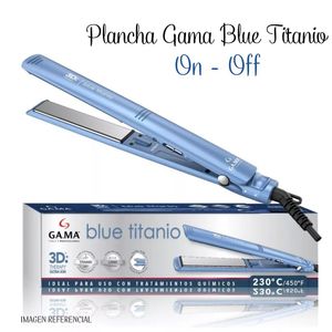 Plancha Alisadora Gama Blue Titanio 3D Therapy Ultra ion– ON/OFF