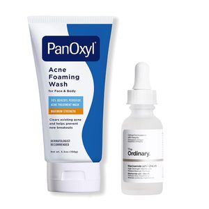 Pack PanOxyl Acne Foaming Wash Benzoyl Peroxide 10% 5.5 Oz + Niacinamide 10% + Zinc 1%