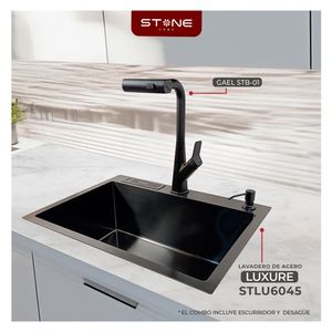 Combo de Lavadero  Luxure STLU6045+ Gael STB-01  Con Escurridor (Exonerado) Stone