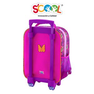 Pack Mochila Con Ruedas Carry On + Lonchera + Cartuchera Hellokitty Premium Tela