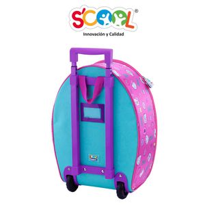 Pack Mochila Con Ruedas Carry On + Lonchera + Cartuchera Hellokitty Ranger Dlx Tela 3D