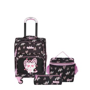 Pack Mochila Con Ruedas + Lonchera + Cartuchera Xtrem Speedy  Negro