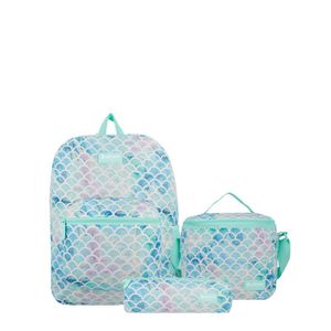 Pack Mochila + Lonchera+ Cartuchera Xtrem Triple  5Xt Aqua