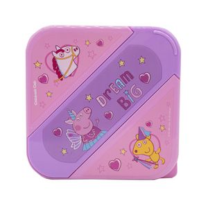 Taper Pp 500Ml Con Cubiertos Peppa Pig