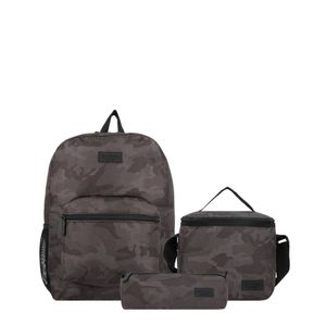 Pack Mochila + Lonchera+ Cartuchera Xtrem Triple  5Xt Verde Militar