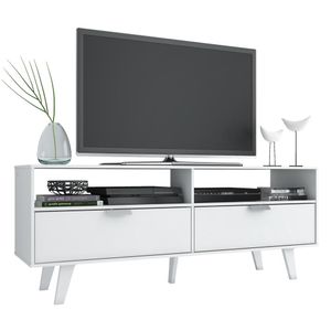 Centro de Entretenimiento Mesa para TV Oslo Hasta 55 Pulgadas Blanco
