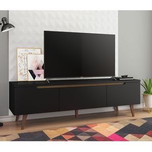 Centro de Entretenimiento Mesa para TV Reims Hasta 75 Pulgadas Negro