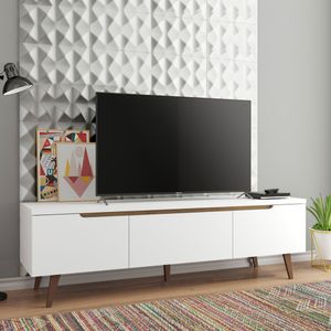 Centro de Entretenimiento Mesa para TV Reims Hasta 75 Pulgadas Blanco