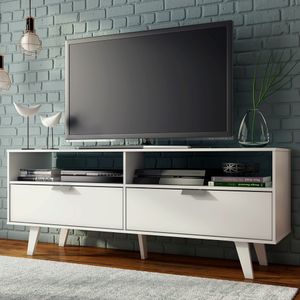 Centro de Entretenimiento Mesa para TV Oslo Hasta 55 Pulgadas Blanco